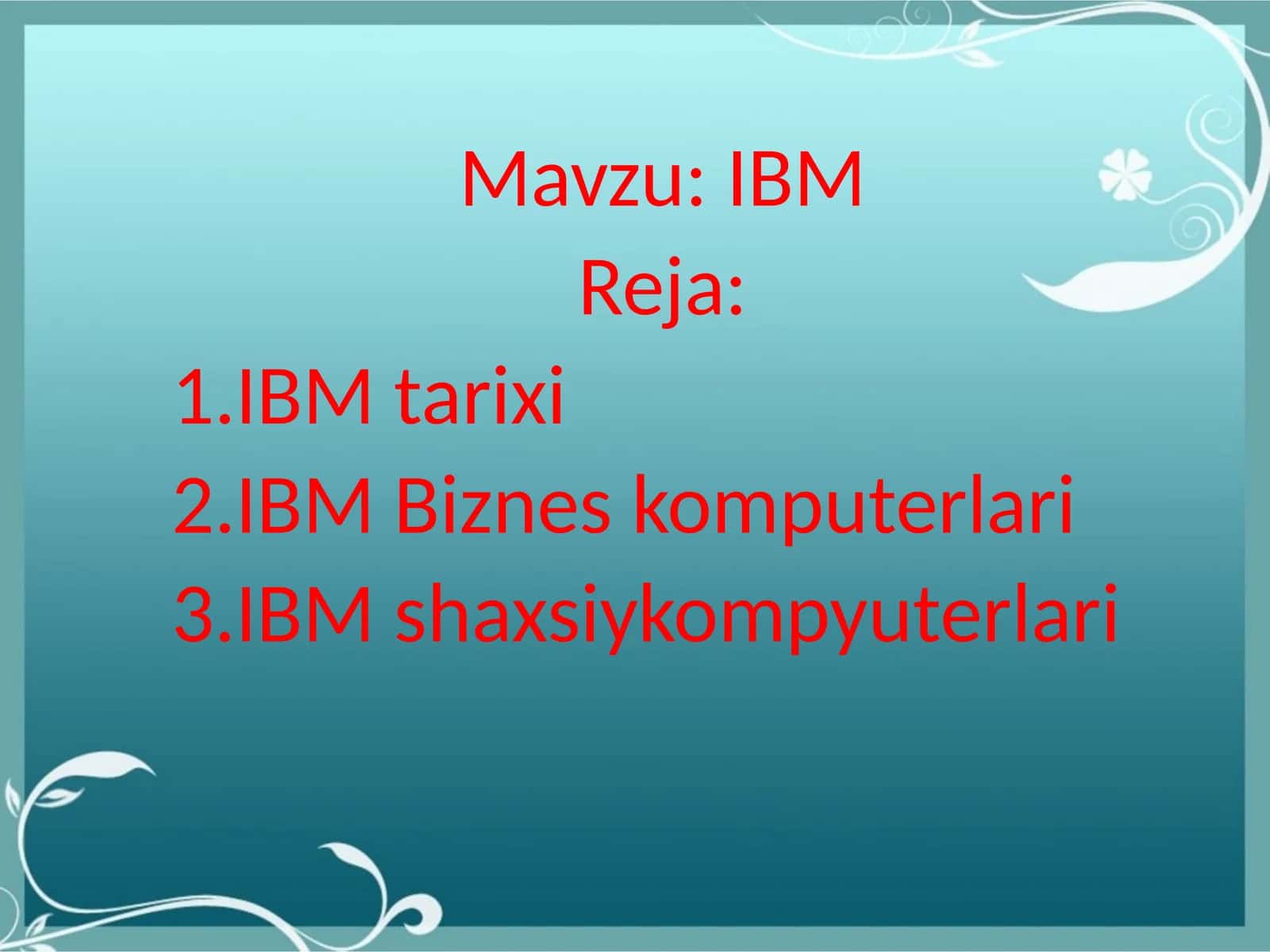 IBM 1