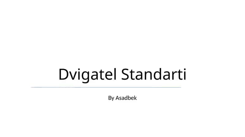 Dvigatel Standarti 1