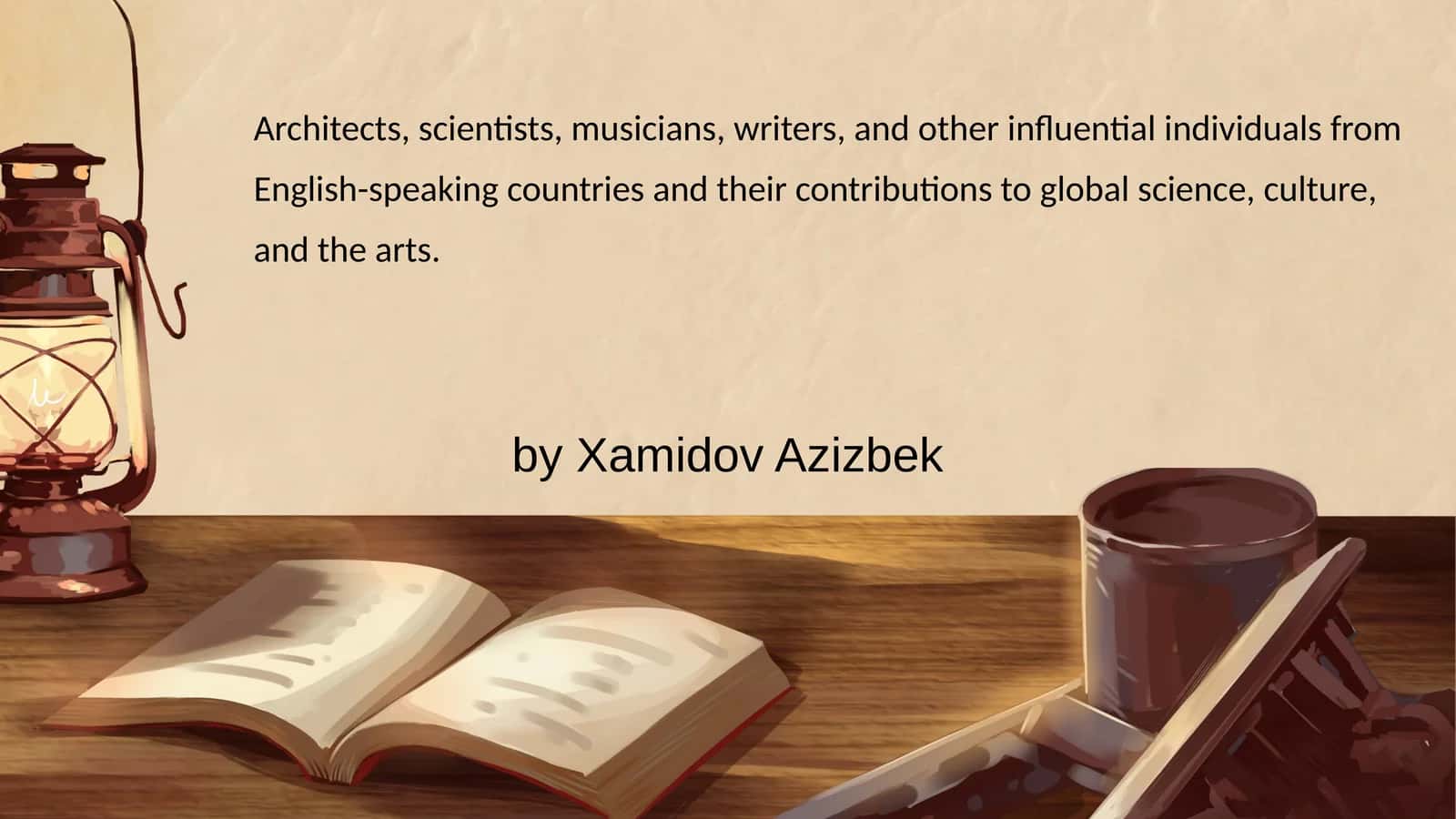Mavzu: Scientists 1