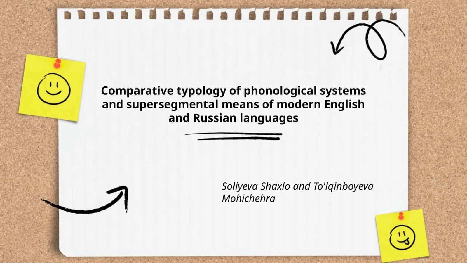 Phonological Systems and Supersegmental Means in English and Russian Languages 1