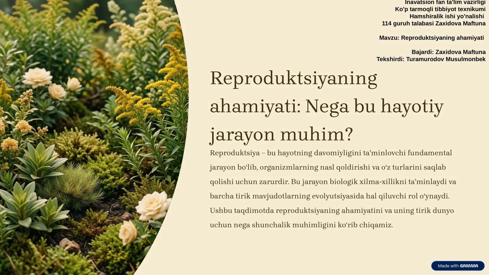 Reproduktsiyaning ahamiyati: Nega bu hayotiy jarayon muhim? 1