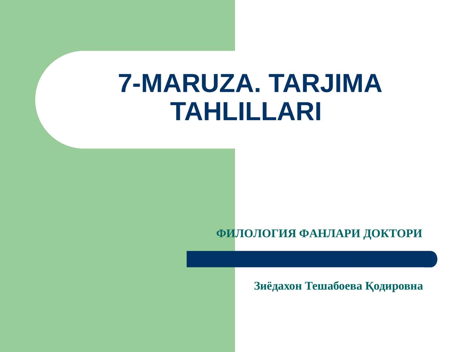 7-MARUZA.TARJIMA TAHLILLARI 1