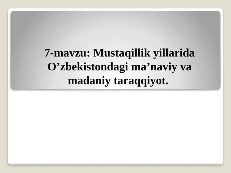 Ma’naviy va tarixiy xotira 1