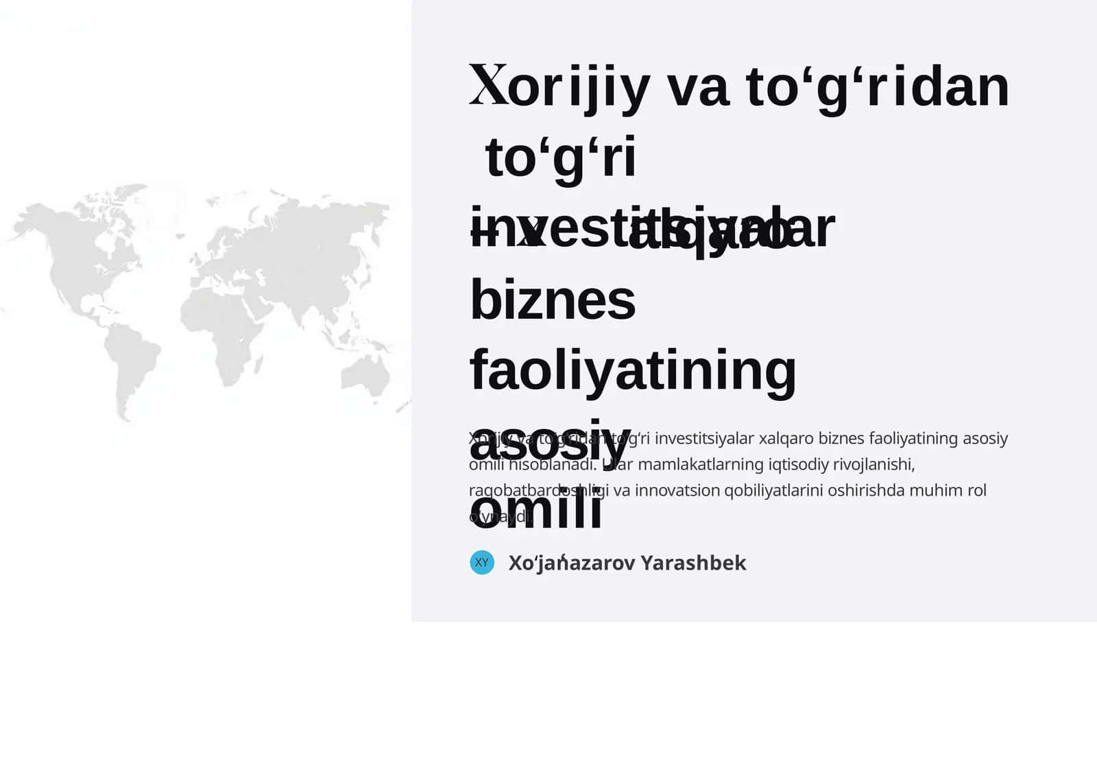Investitsiyalar 1