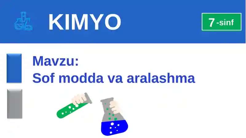 Sof modda va aralashma