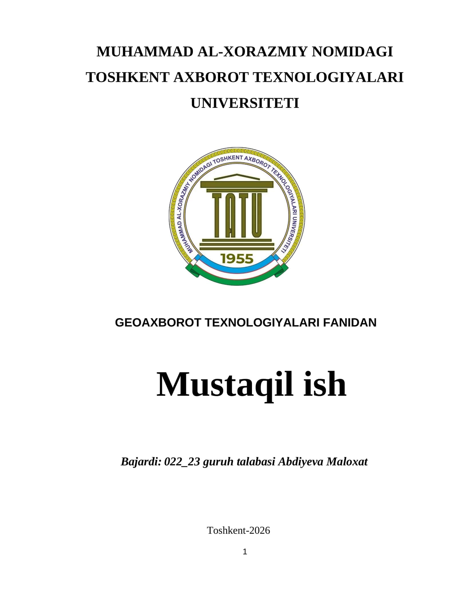 Buffer (bufer) zonalarini hosil qilish va tahlil qilish 1