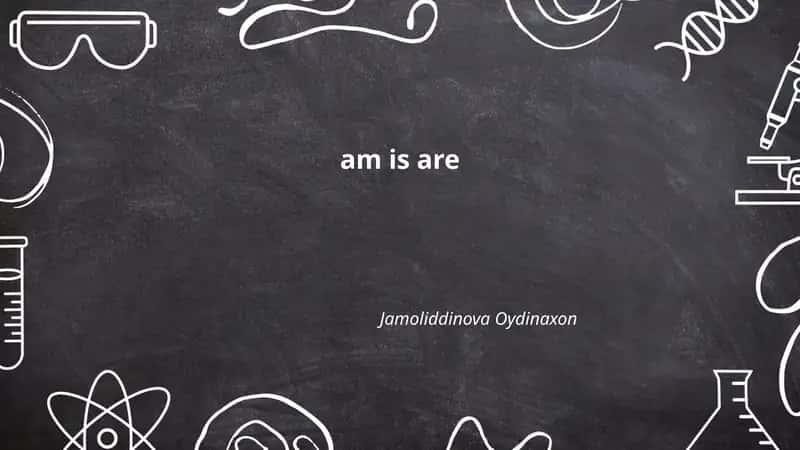 Forms of am/is/are with subject pronouns 1