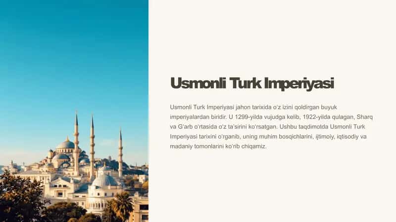 Usmonli turk imperiyasi 1
