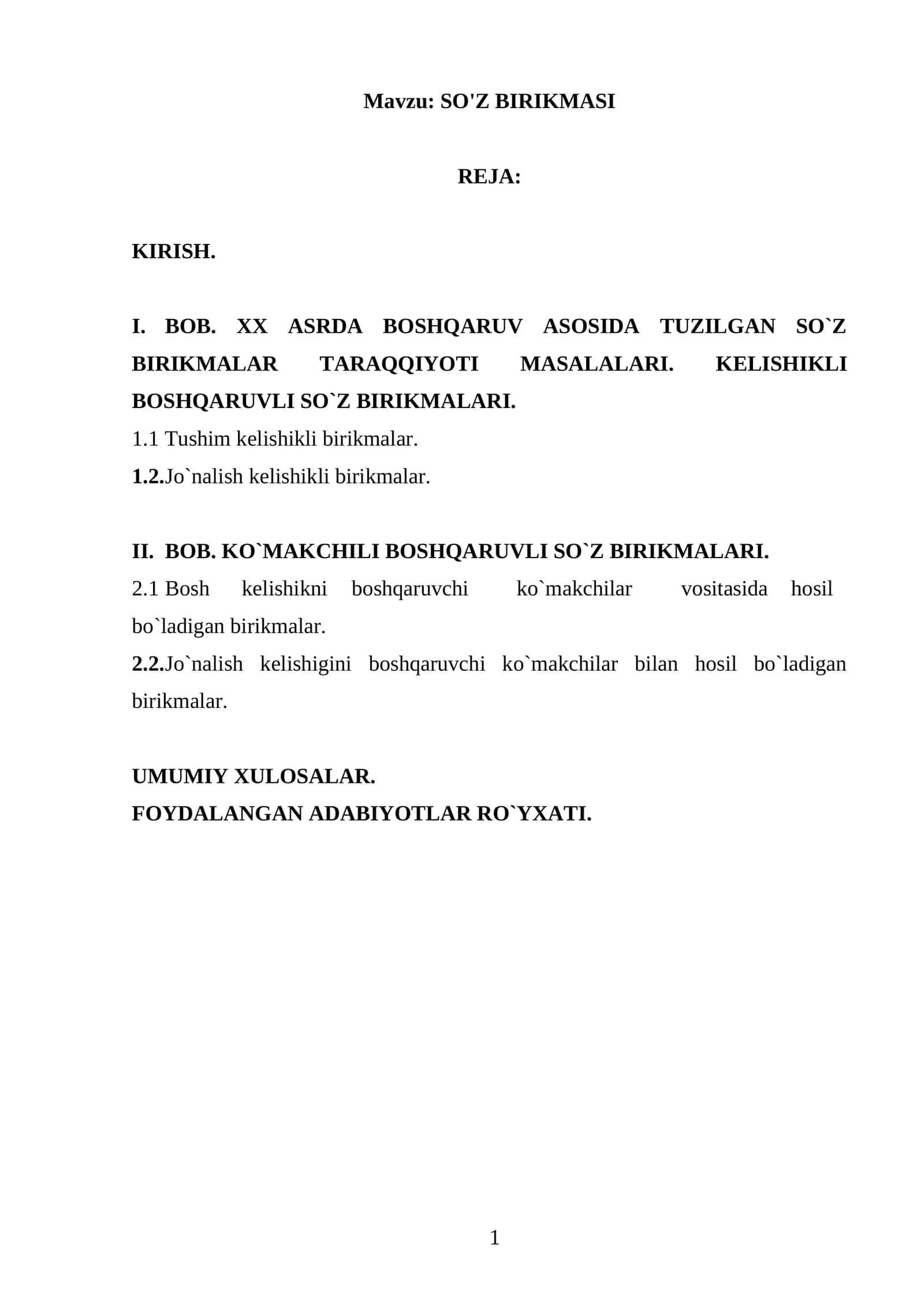 SO'Z BIRIKMASI 1