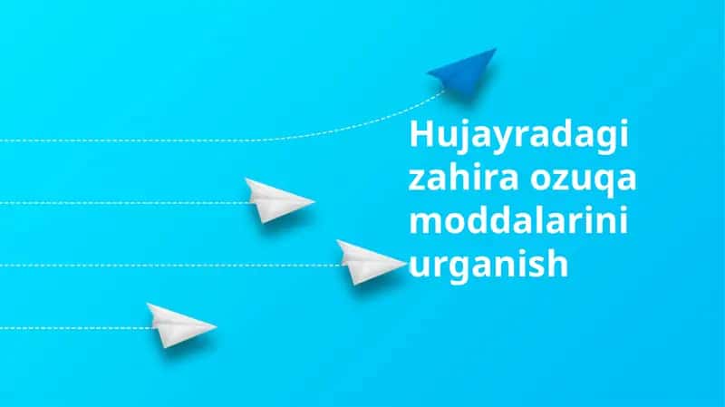Hujayradagi zahira ozuqa moddalarini urganish 1