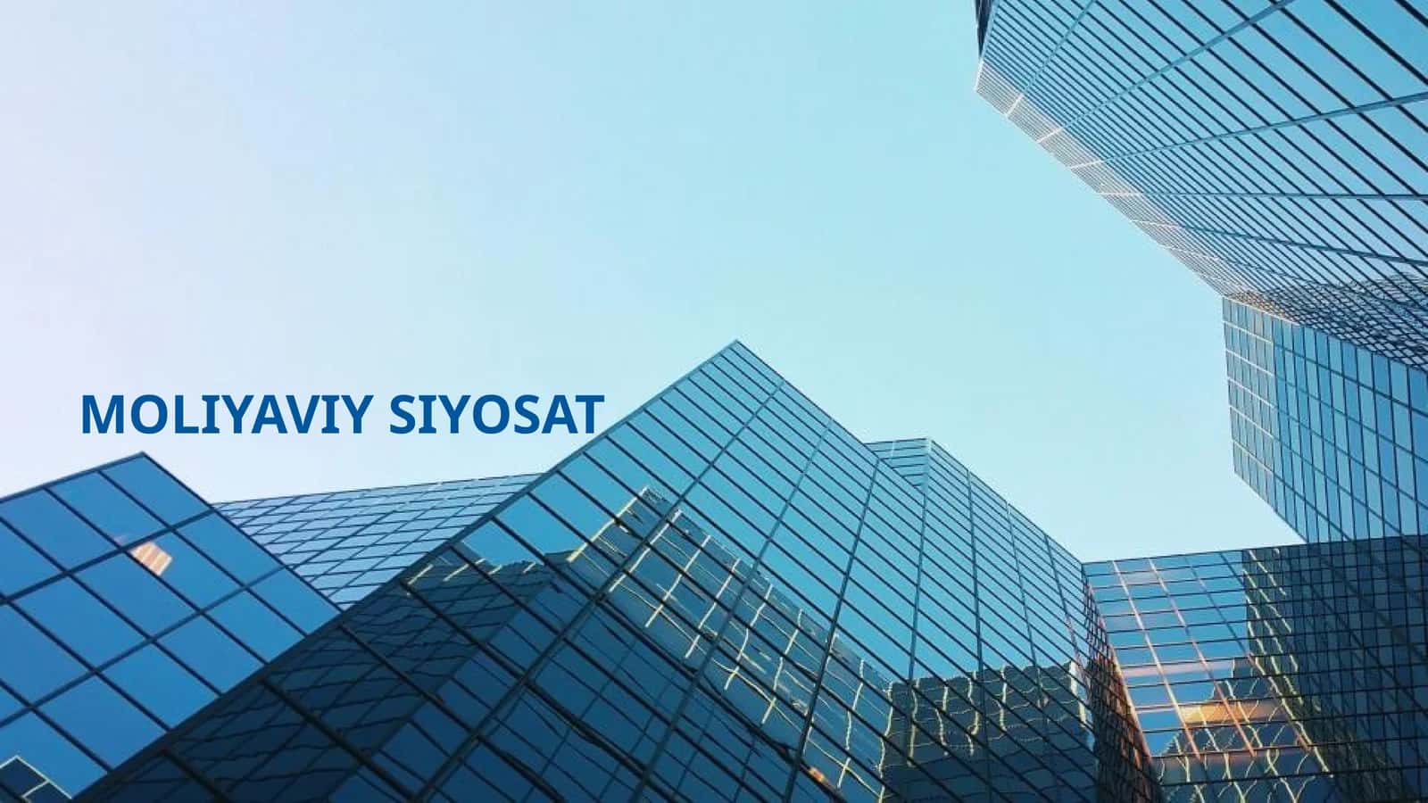 Moliyaviy siyosat 1