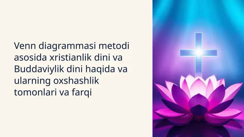 venn diagrammasi metodi asosida xristianlik dini 1