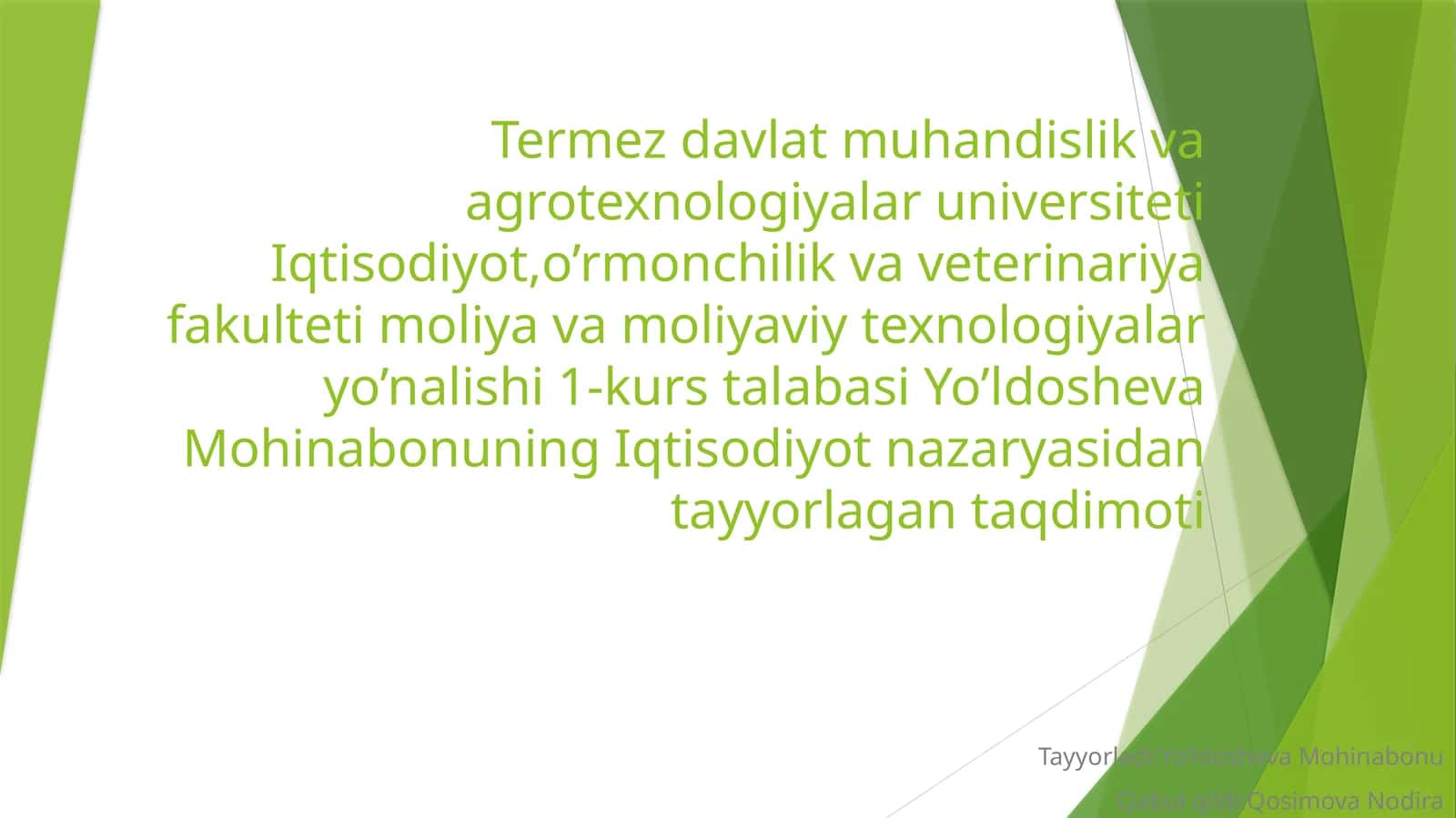 Jahon xoʻjaligi va uning evolyutsiyasi 1