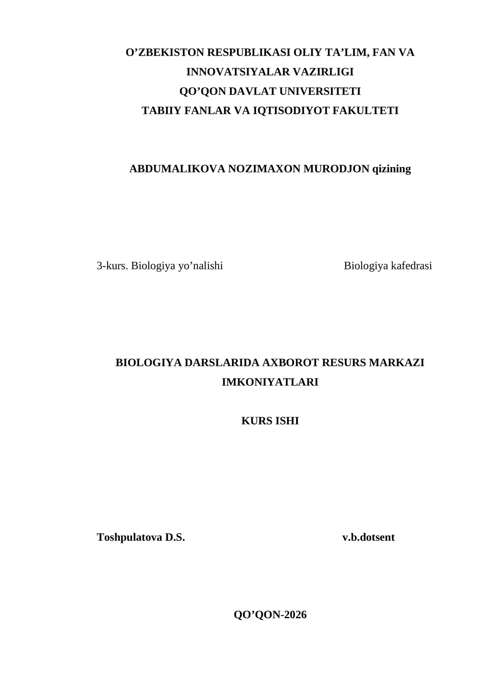 ARM IMKONIYATLARIDAN BIOLOGIYA DARSLARIDA SAMARALI FOYDALANISH USULLARI 1