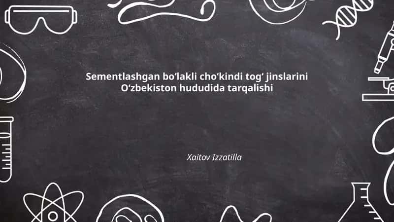 Sementlashgan boʻlakli choʻkindi togʻ jinslarini Oʻzbekiston hududida tarqalishi 1