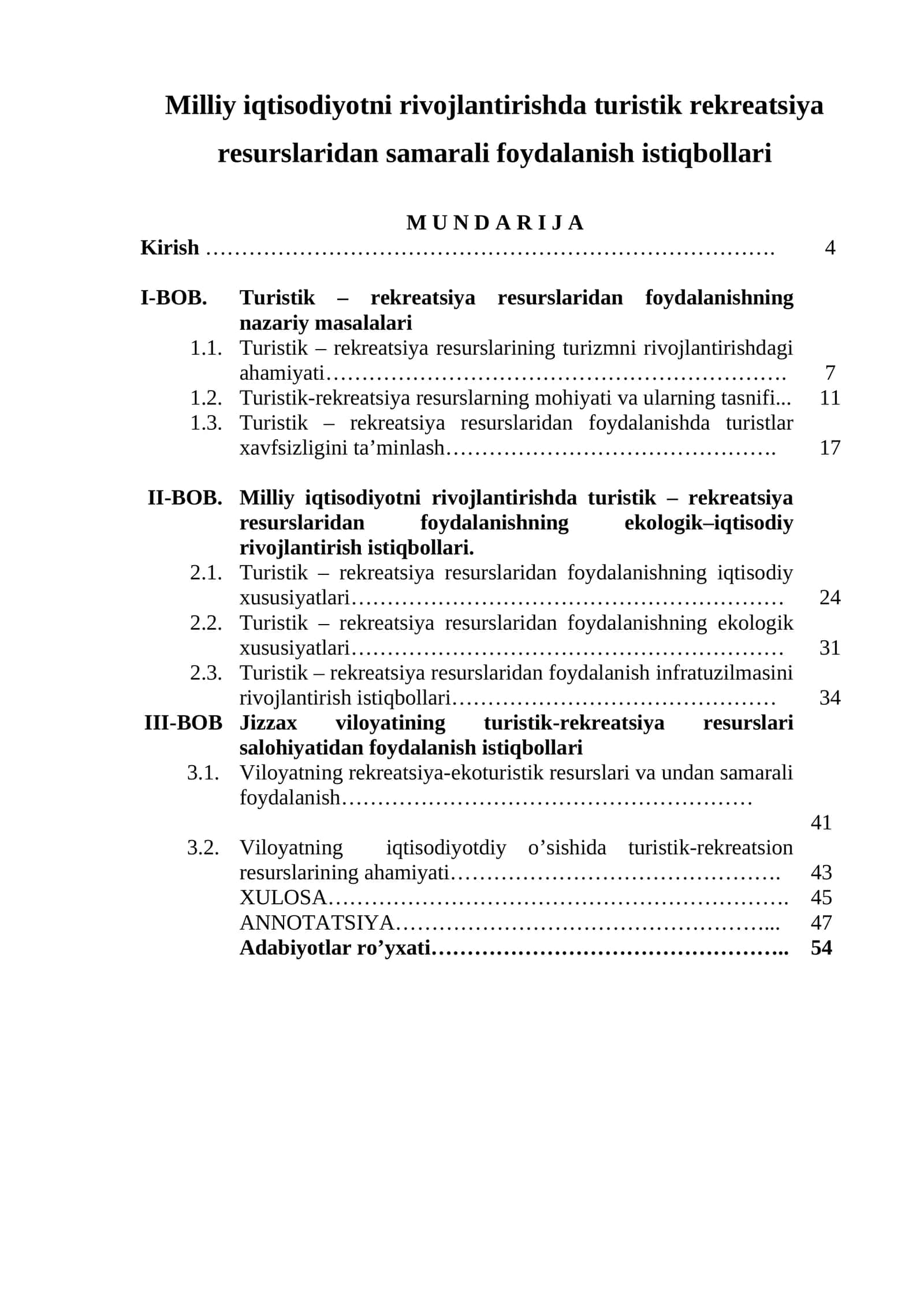 Turistik-rekreatsiya resurslaridan foydalanish 1