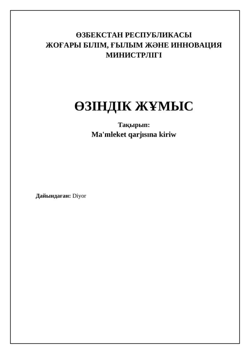 Mámleketlik dáramat: derekleri hám túrleri 1