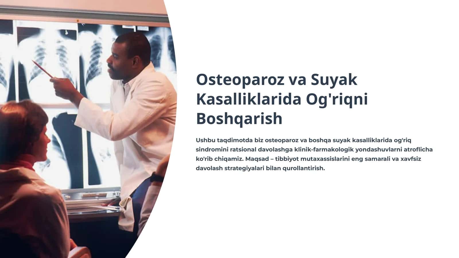 Osteoparoz va Suyak Kasalliklarida Og'riqni Boshqarish 1