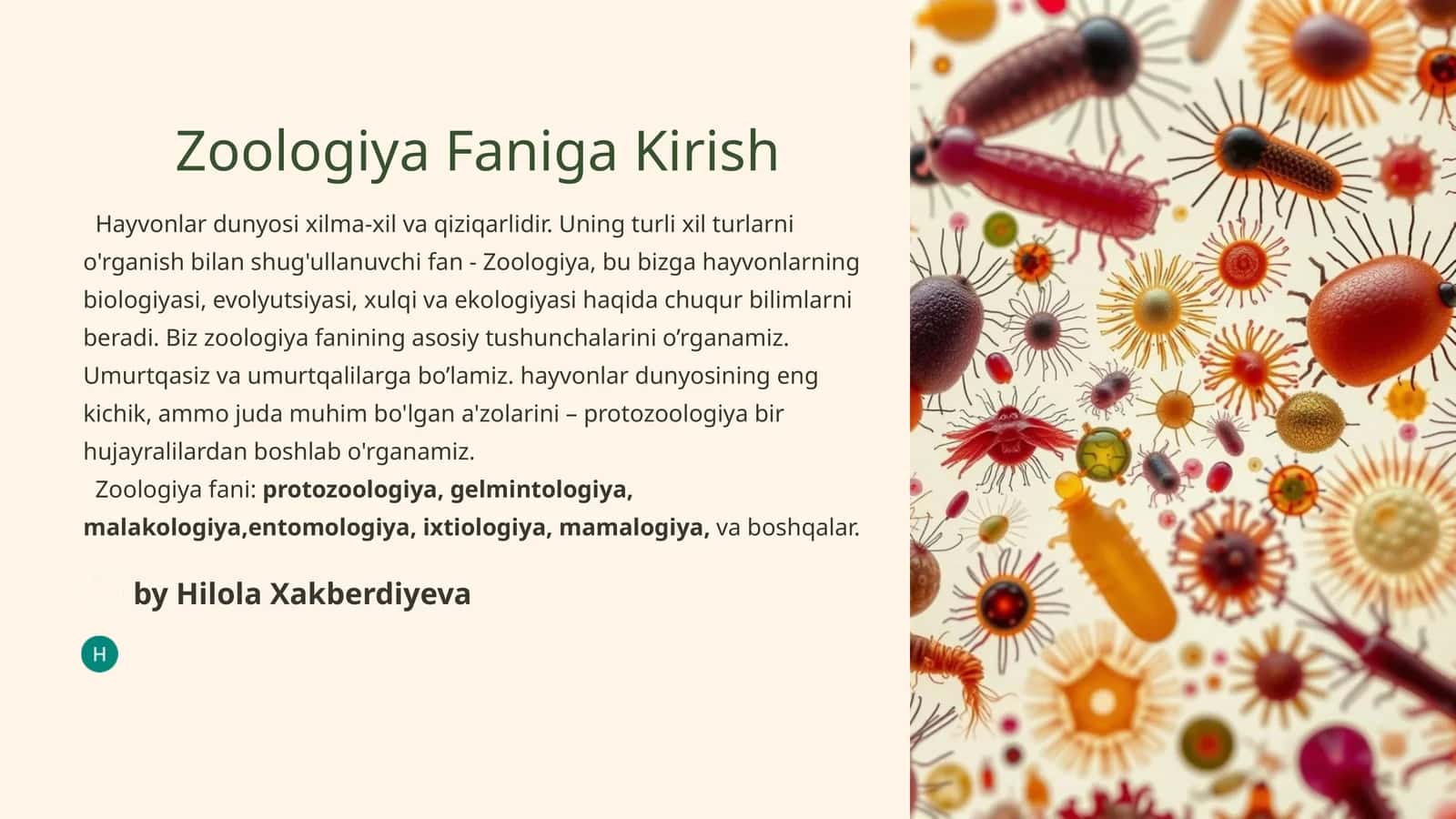 Zoologiya Faniga Kirish 1