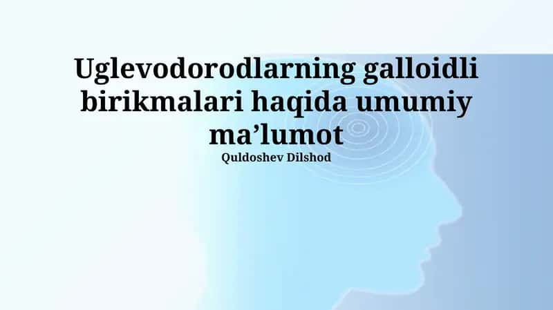 Organohalogen birikmalar 1