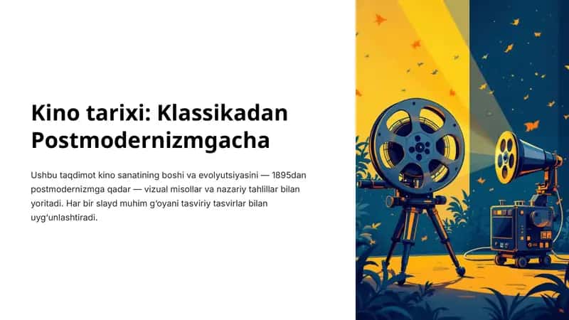 Kino tarixi: Klassikadan Postmodernizmgacha 1