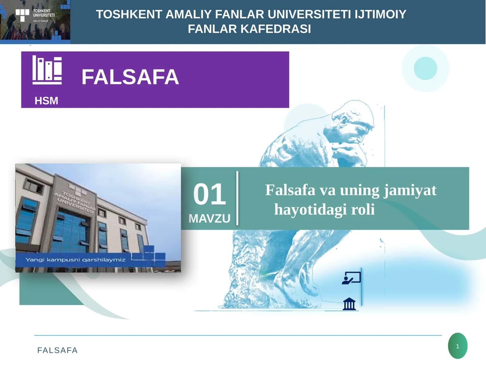 Falsafa va uning jamiyat hayotidagi roli 1