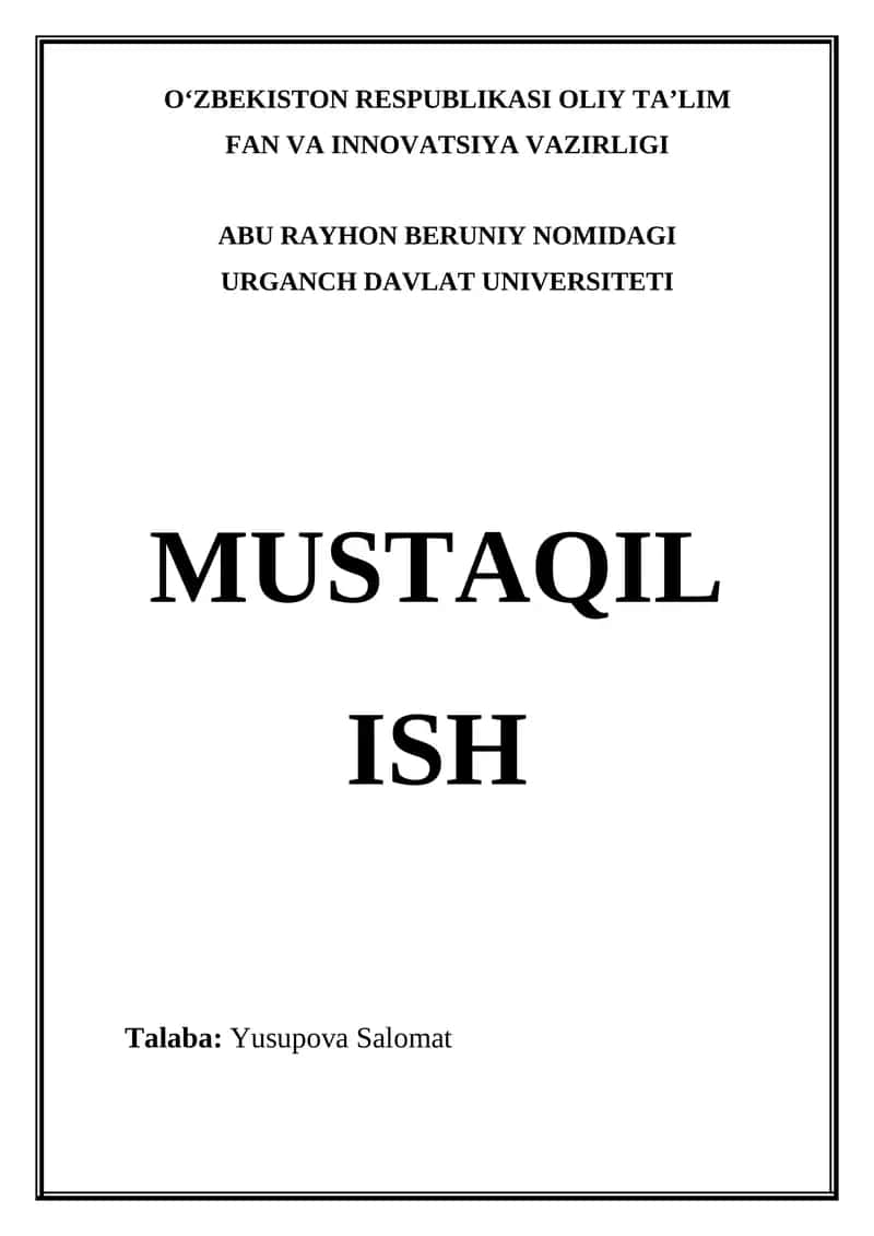 MT1 – Qishloq xo‘jaligi mahsulotlarini saqlash usullari 1