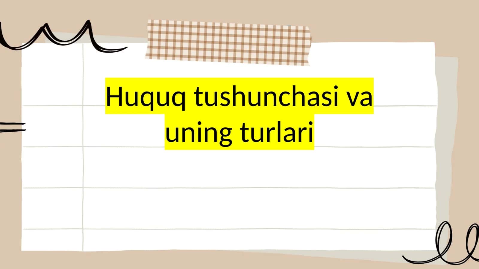 Huquq tushunchasi va uning turlari 1