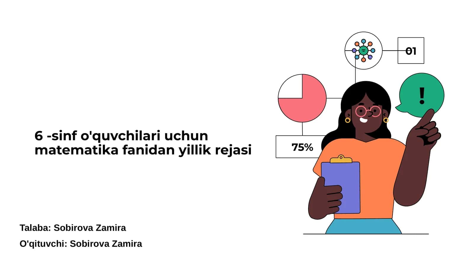 6 -sinf o'quvchilari uchun matematika fanidan yillik rejasi 1