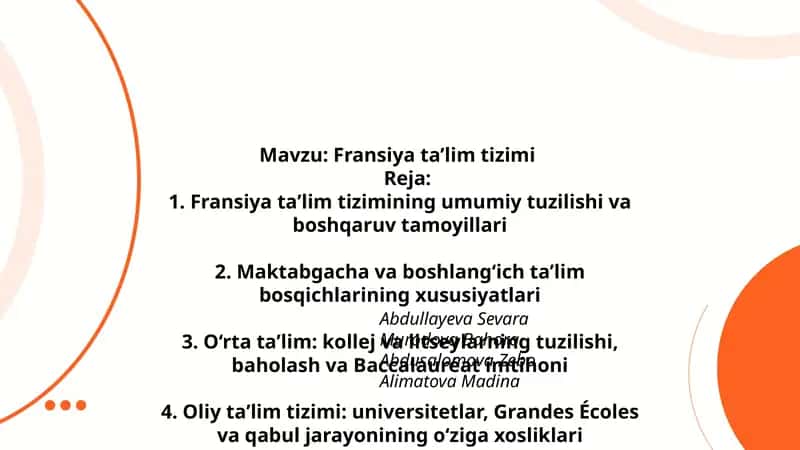 Fransiya taʼlim tizimi 1