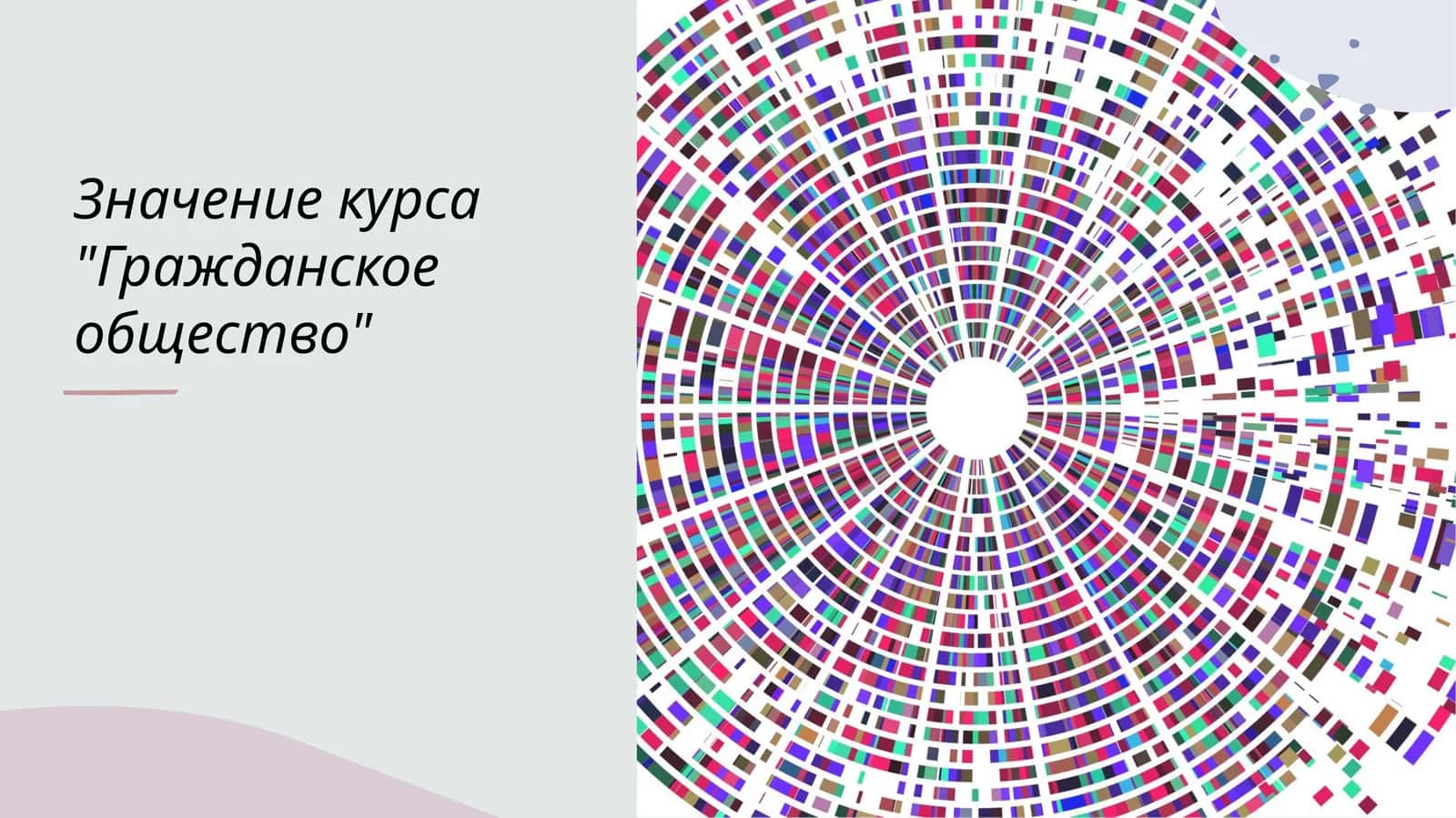Значение курса Гражданское общество 1