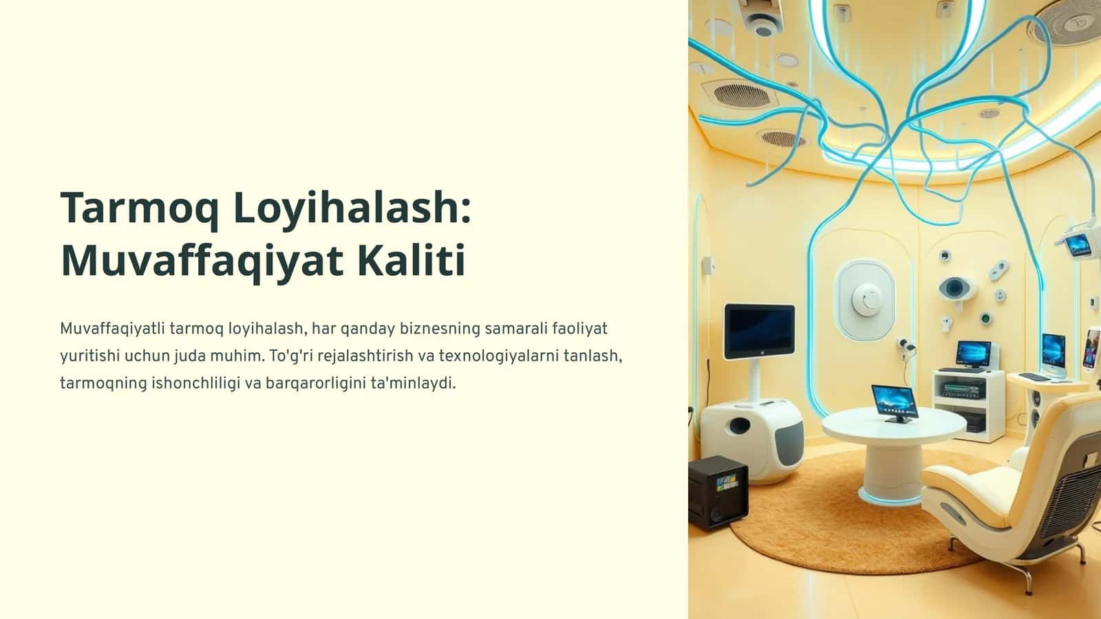 Tarmoq Loyihalash: Muvaffaqiyat Kaliti 1