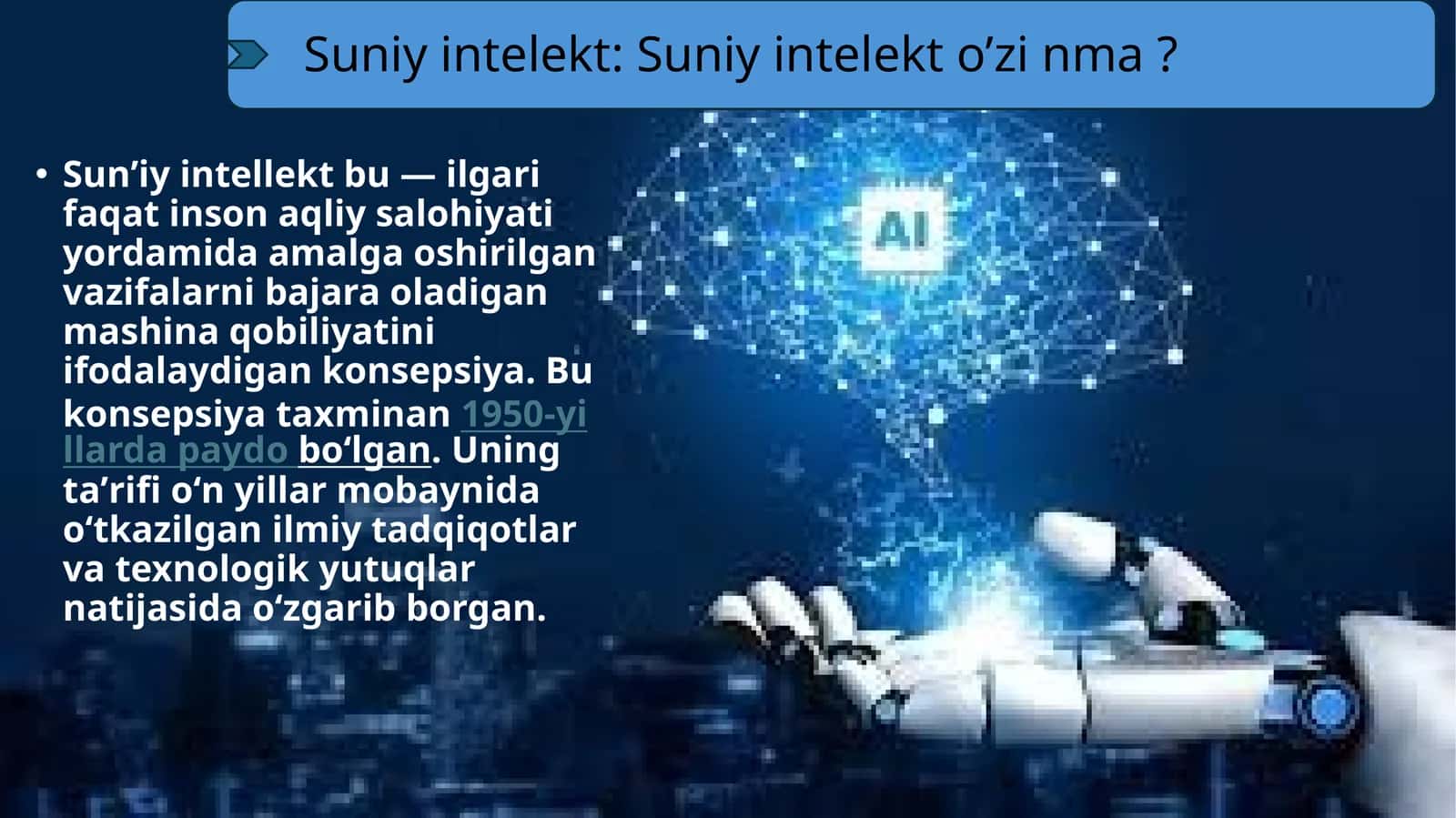 Suniy intelekt 1