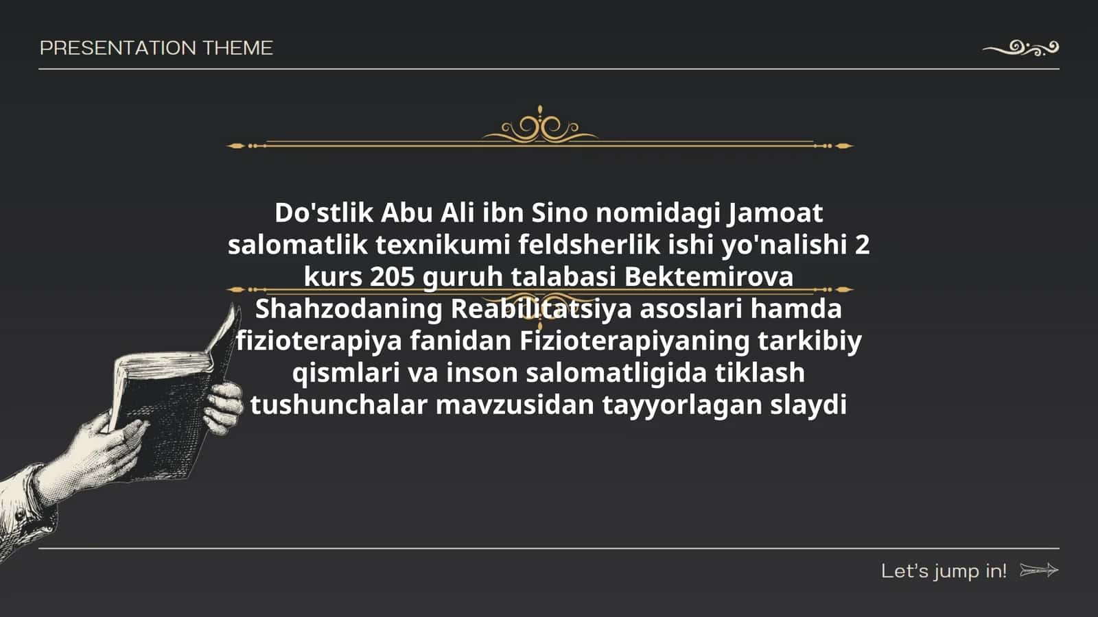 Fizioterapiyaning tarkibiy qismlari va inson salomatligida tiklash tushunchalar 1
