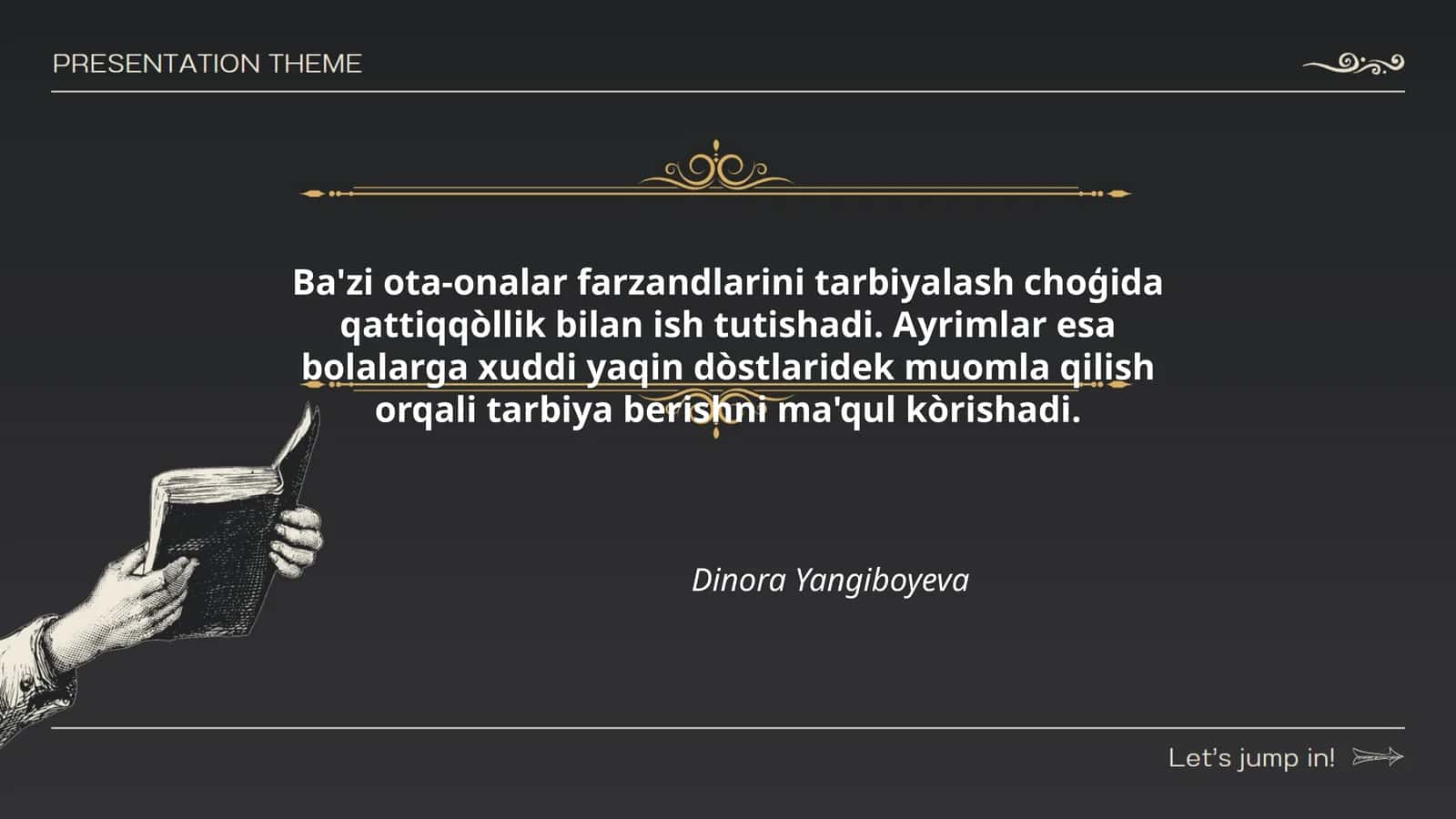 Farzandlarini tarbiyalash usullari 1