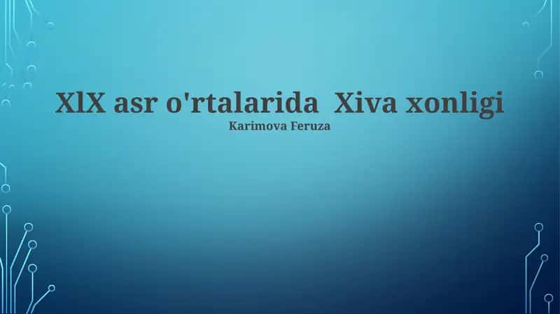 Xiva xonligi 1