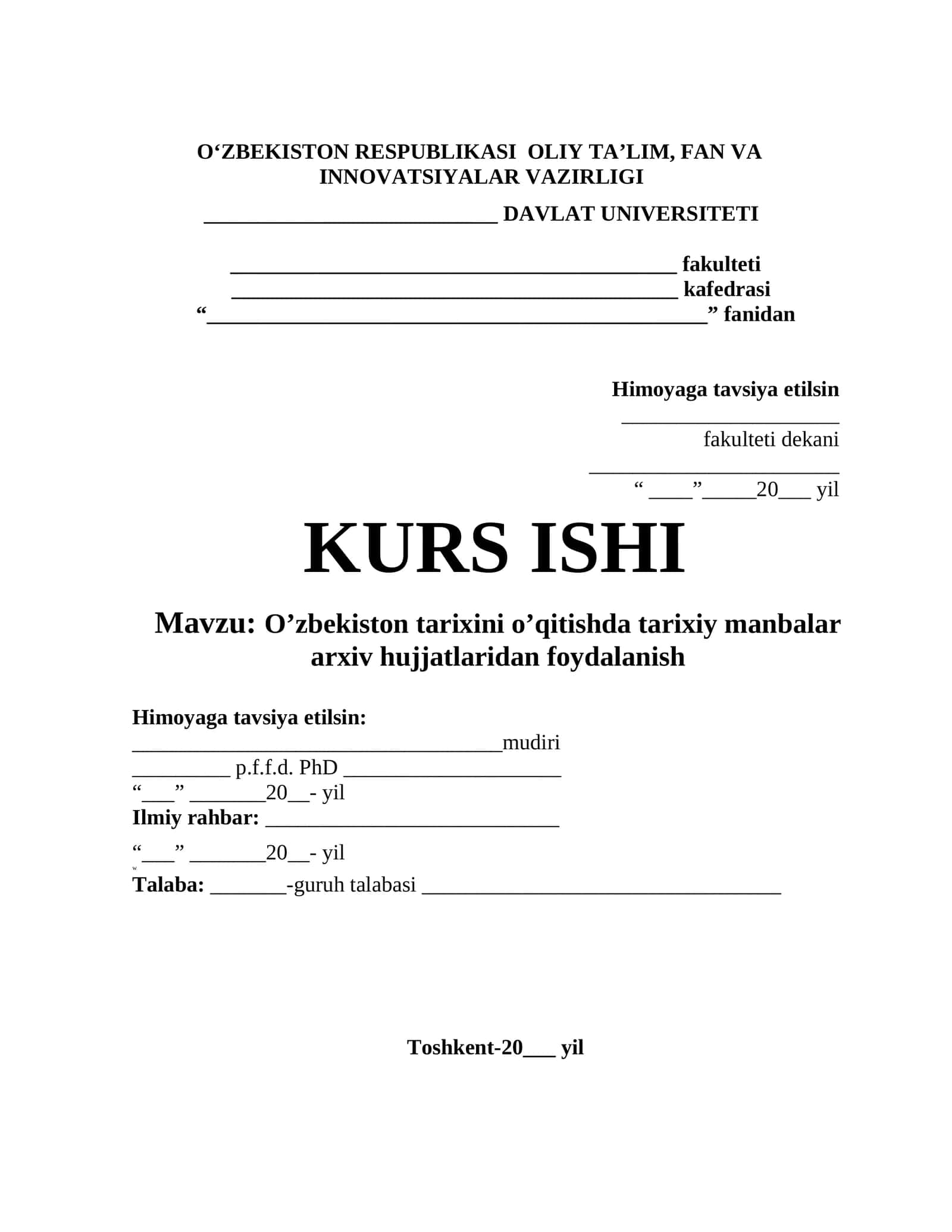 O’zbekiston tarixini o’qitishda tarixiy manbalar arxiv hujjatlaridan foydalanish 1