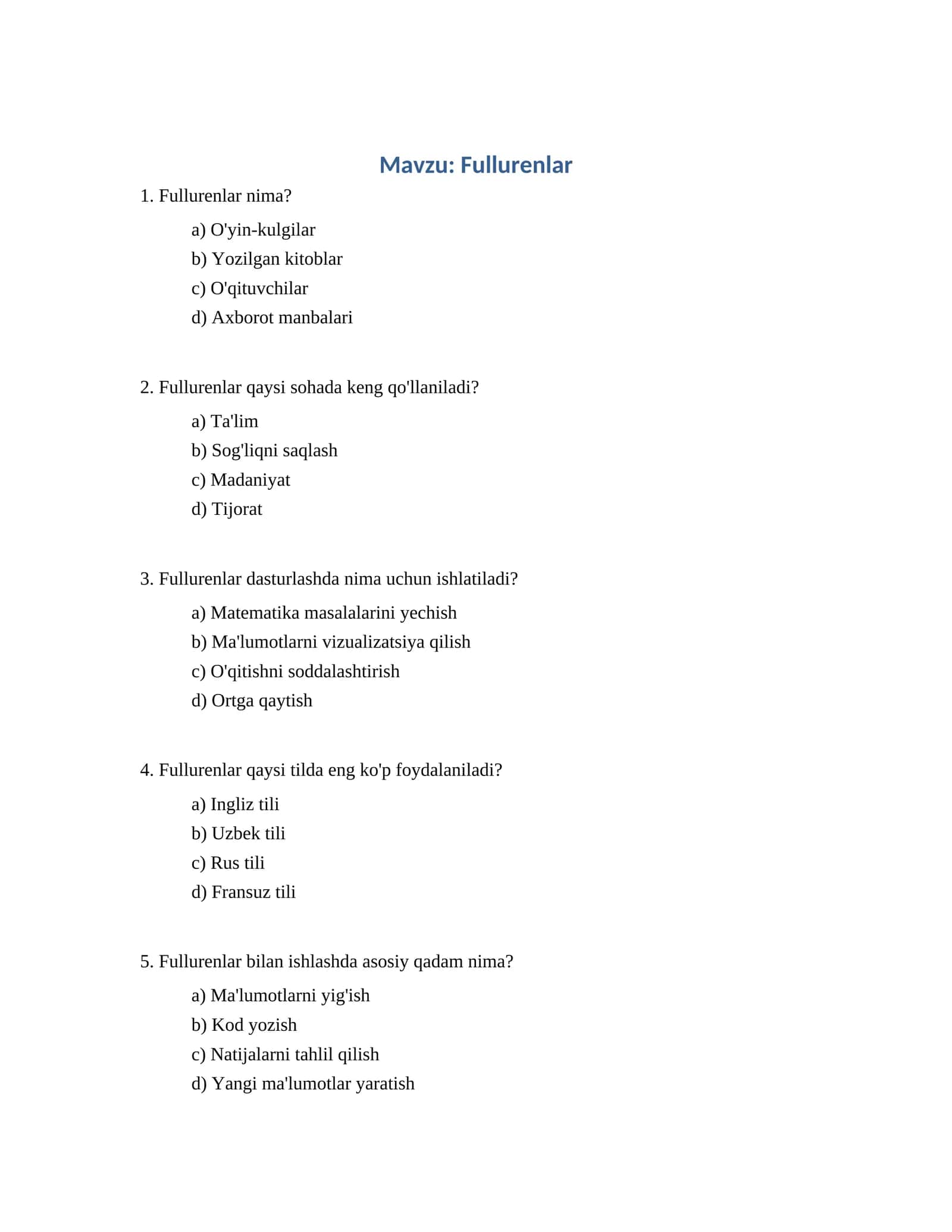 Fullurenlar 1