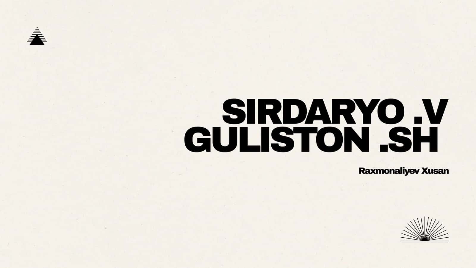 SIRDARYO.V 1