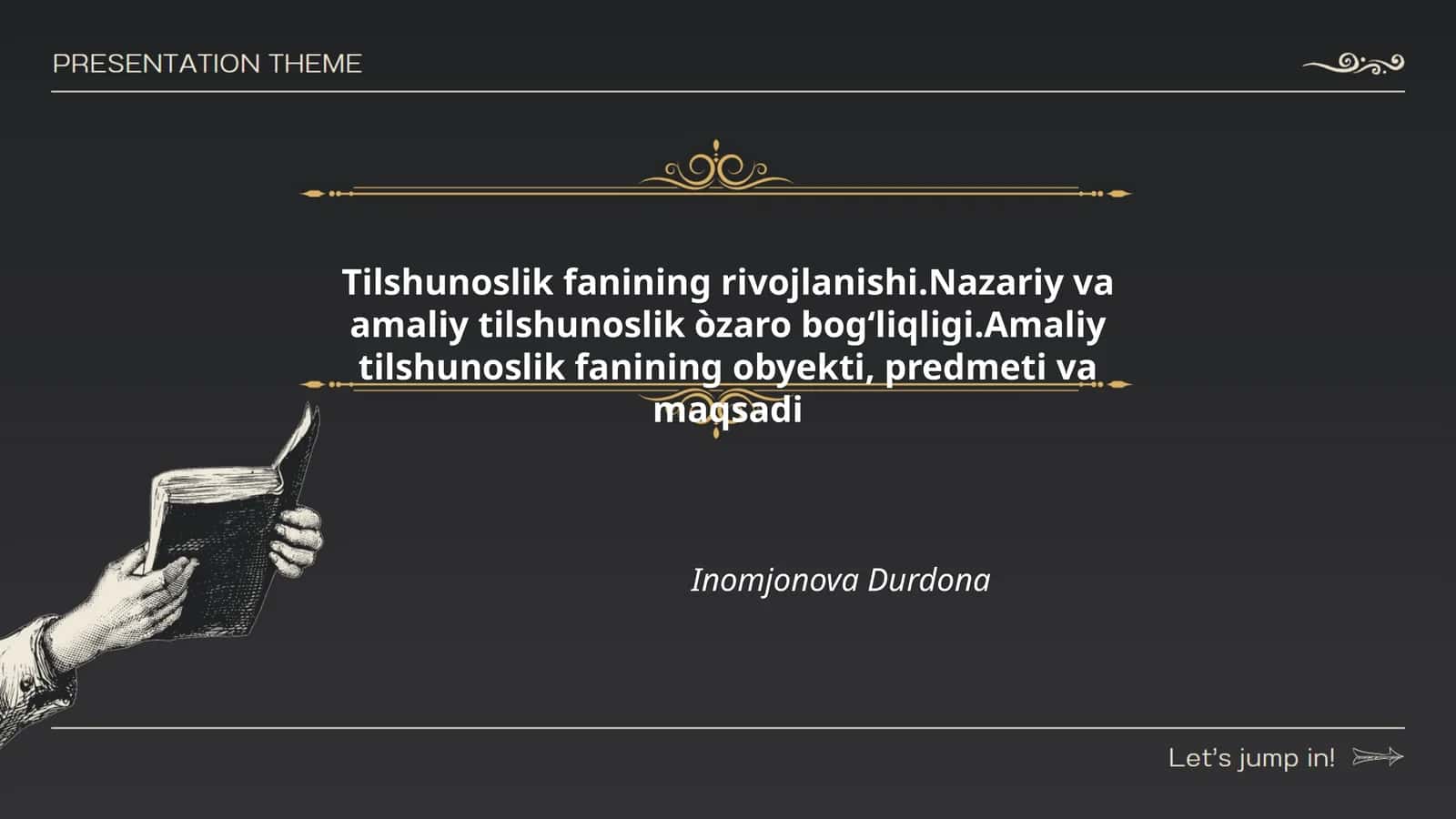 Tilshunoslik fanining rivojlanishi 1