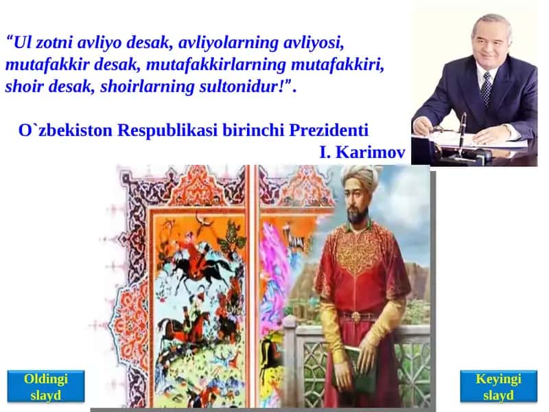 Alisher Navoiy ochiq dars 1