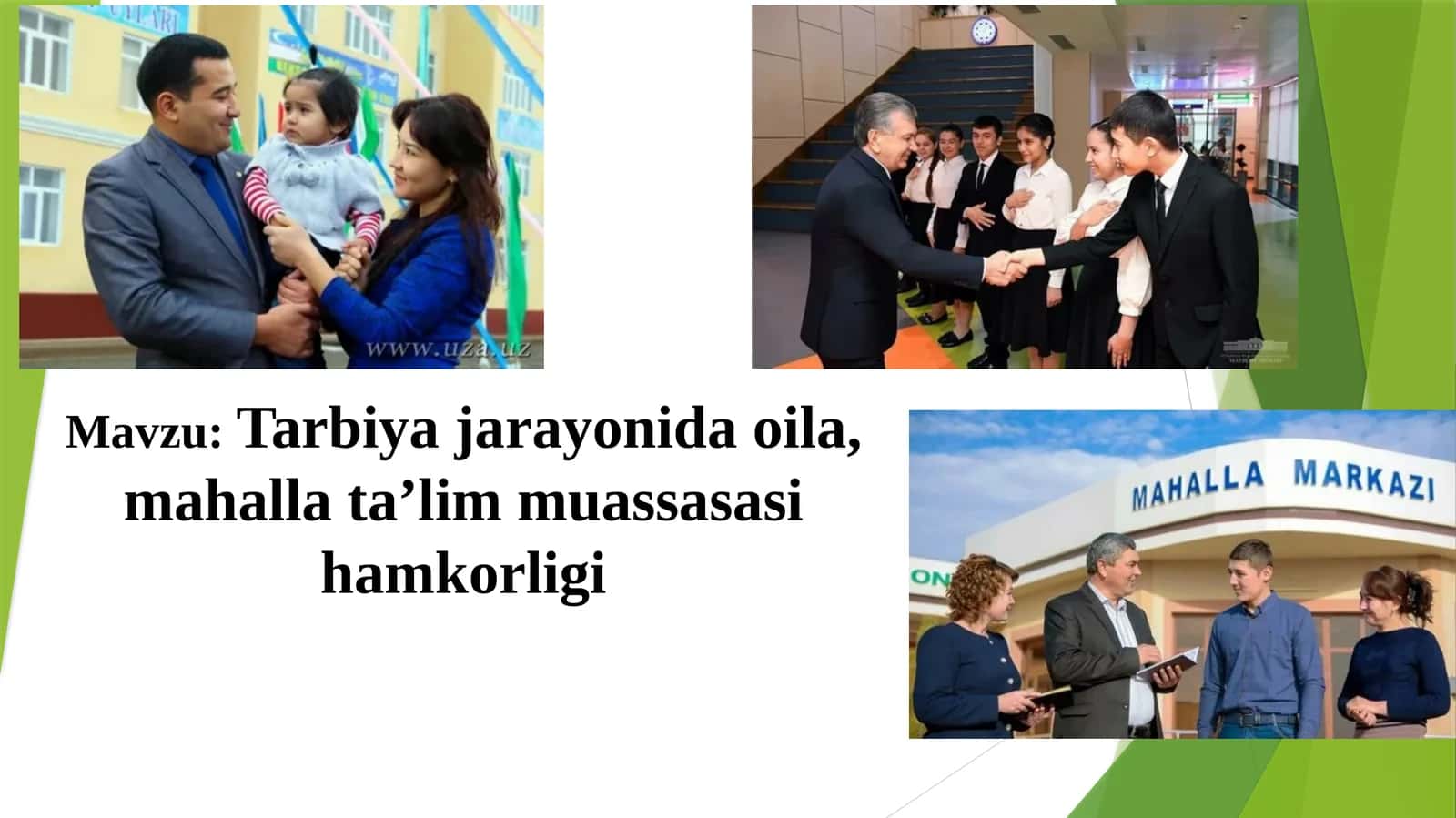 O`quvchilarni tarbiyalash 1