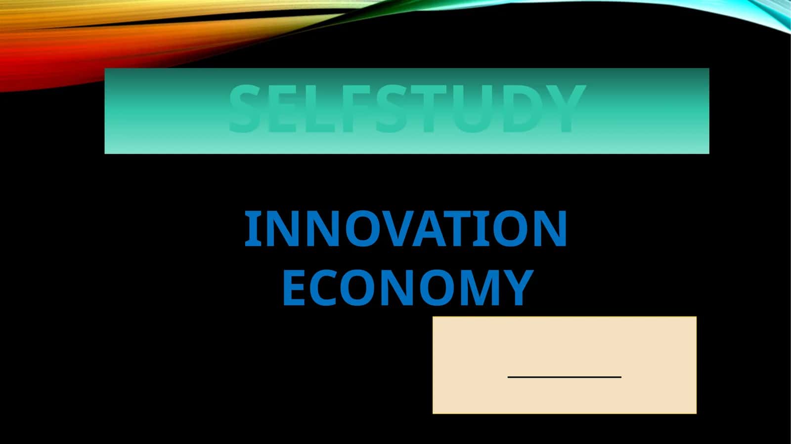 Modern Infrastructure for Innovation 1