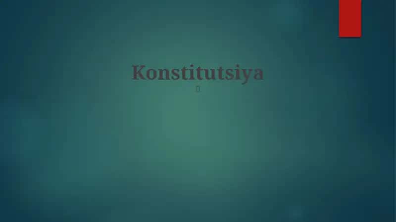 Konstitutsiya 1
