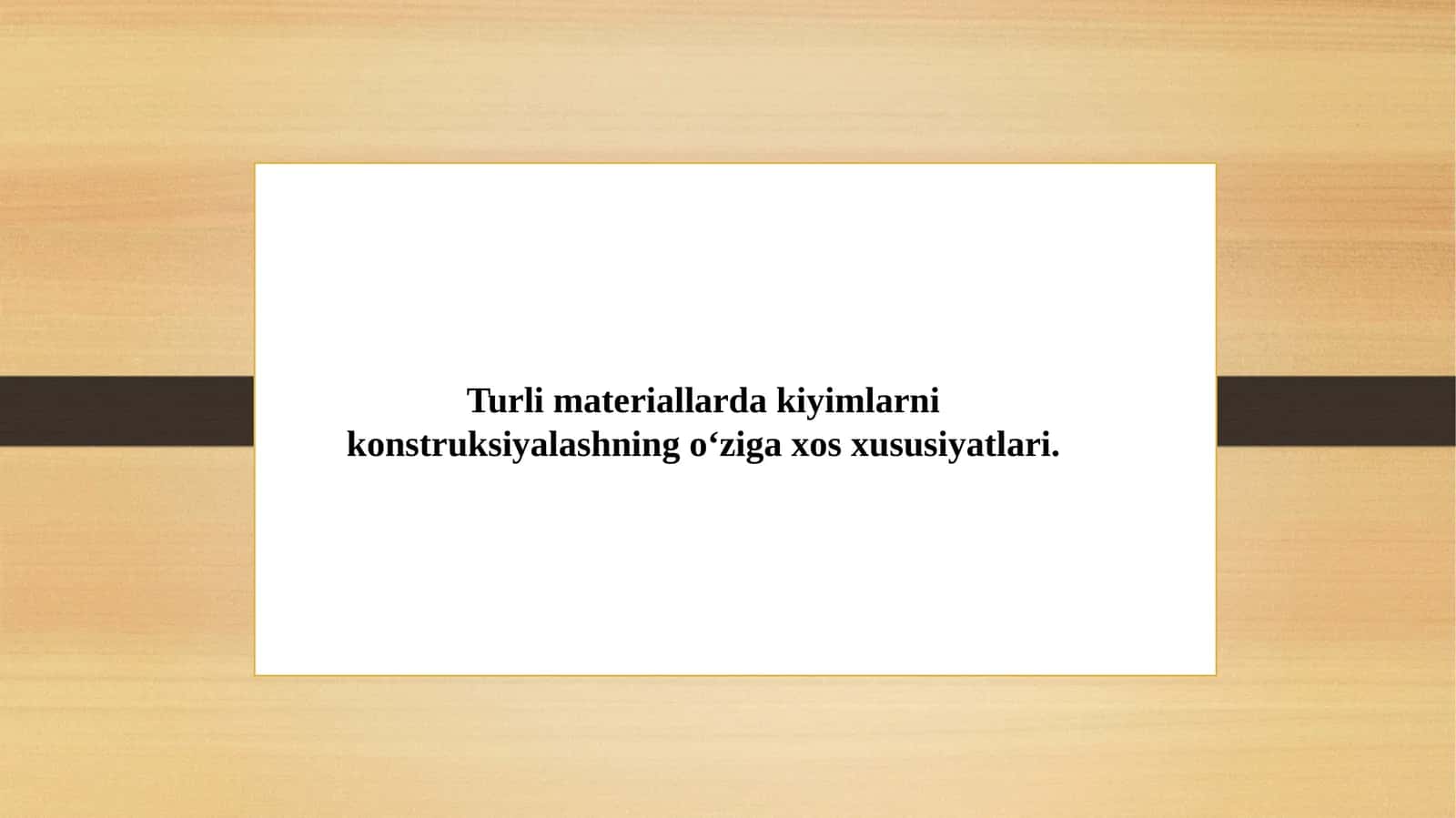 Turli materiallarda kiyimlarni konstruksiyalashning o‘ziga xos xususiyatlari 1