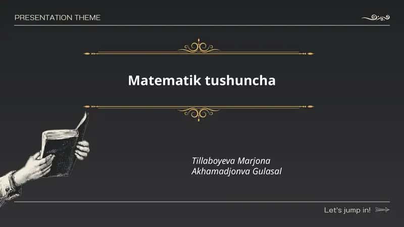 Matematik tushuncha 1