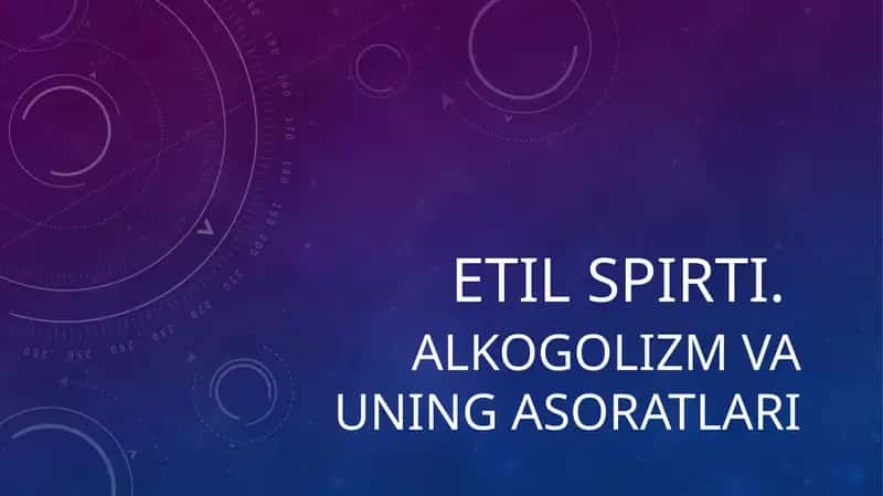 Etil spirti va uning xossalari 1
