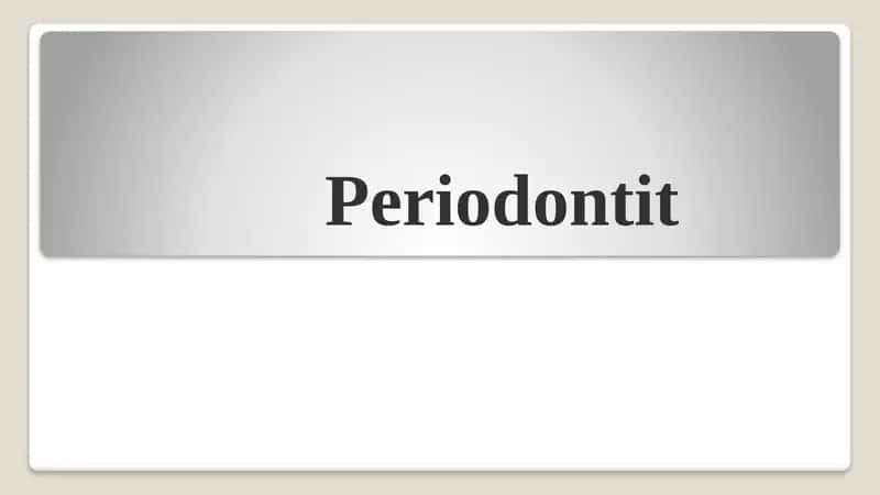 Periodontit 1
