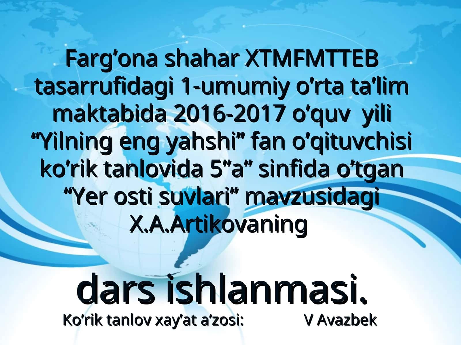 Yer osti suvlari 1