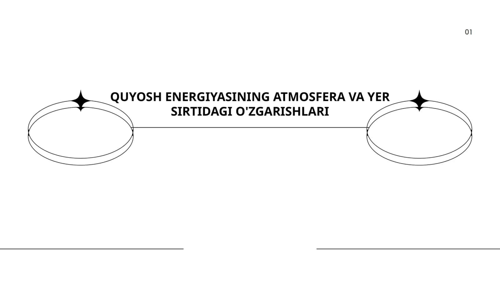 QUYOSH ENERGIYASINING ATMOSFERA VA YER SIRTIDAGI O'ZGARISHLARI 1